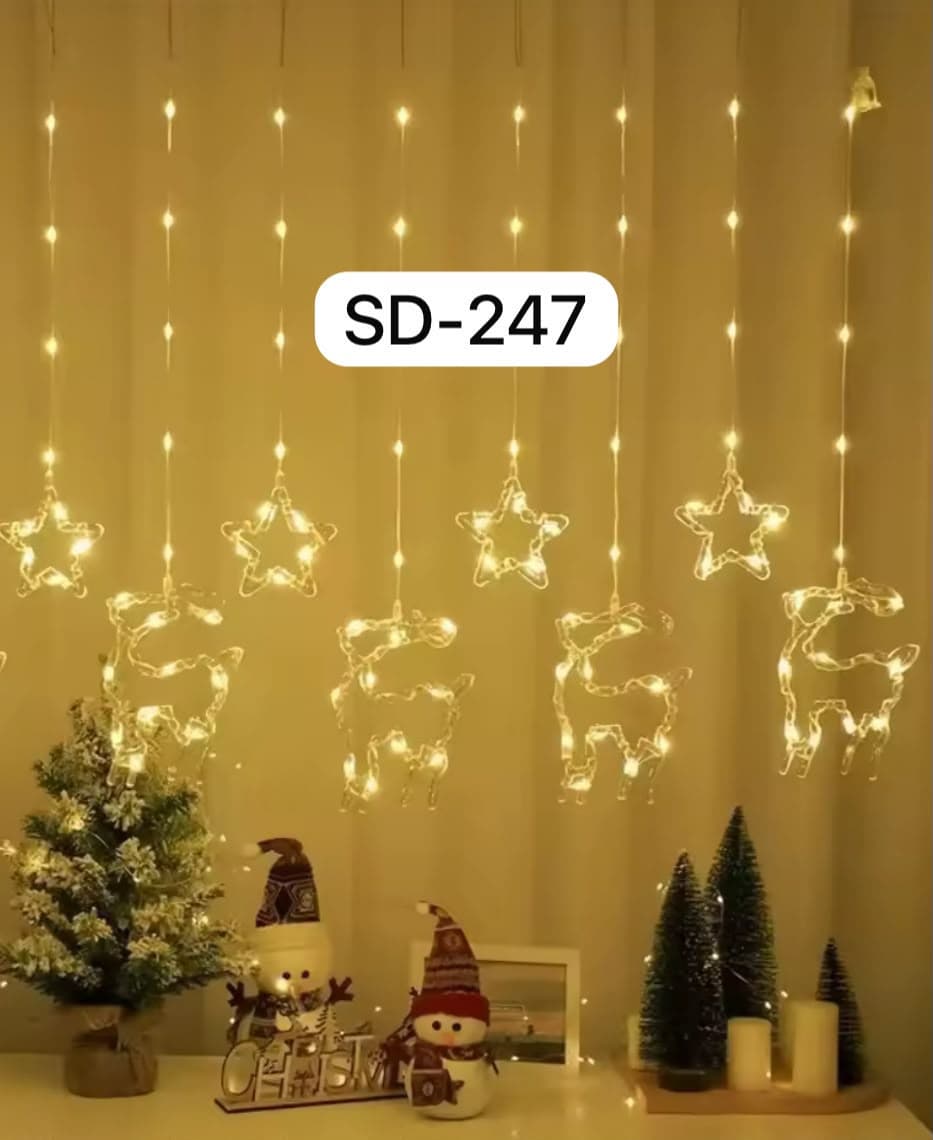 LUCES RENO CON ESTRELLA ÁMBAR SD-247