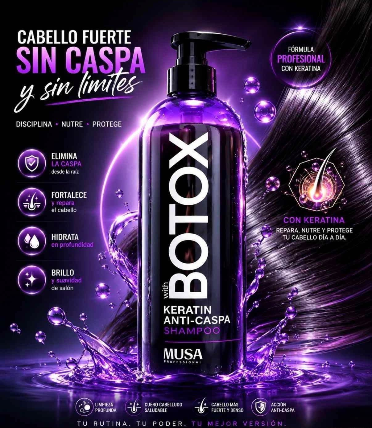 BOTOX SHAMPOO MUSA KERATIN ANTICASPA