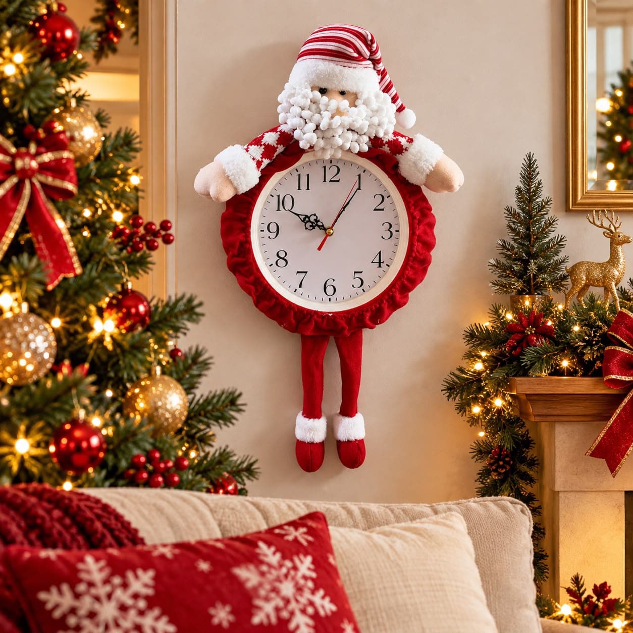 RELOJ DECORATIVO NAVIDEÑO