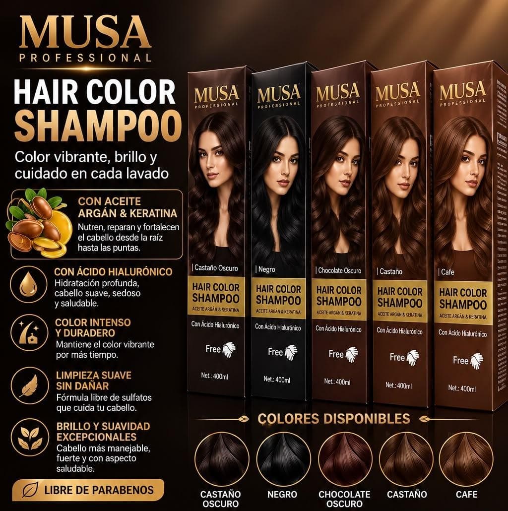 HAIR COLOR SHAMPOO MUSA