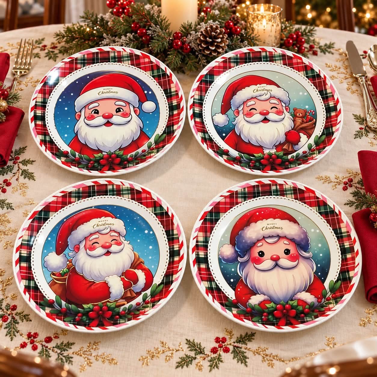 PLATO DE CERÁMICA NAVIDEÑO