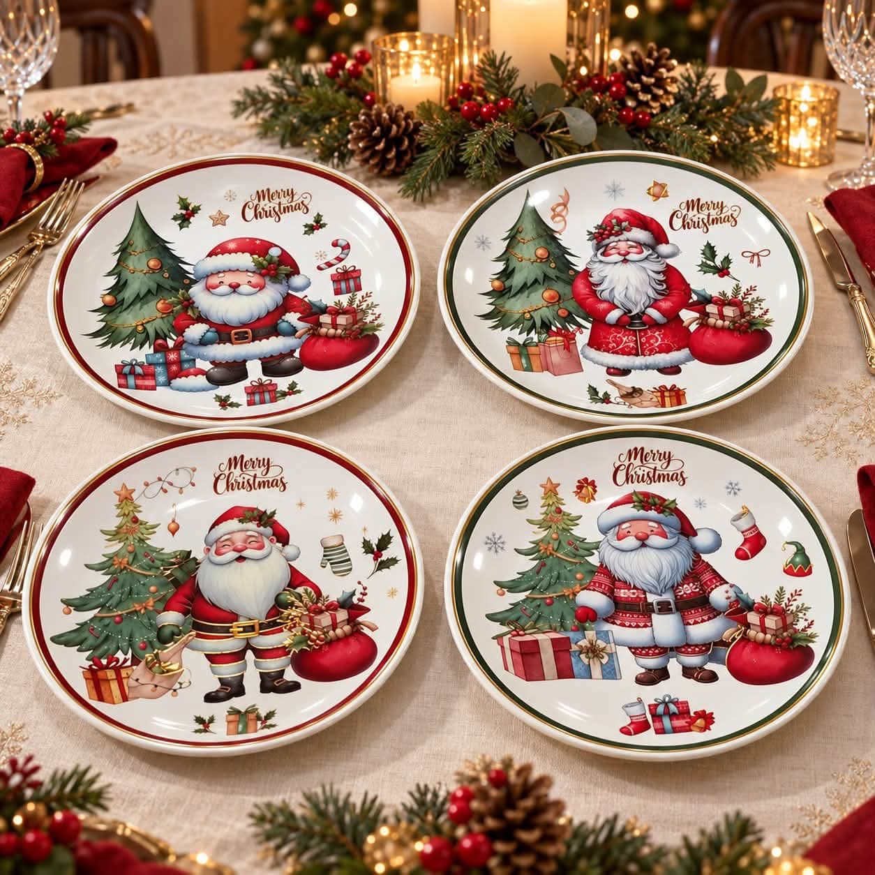PLATO DE CERÁMICA NAVIDEÑO