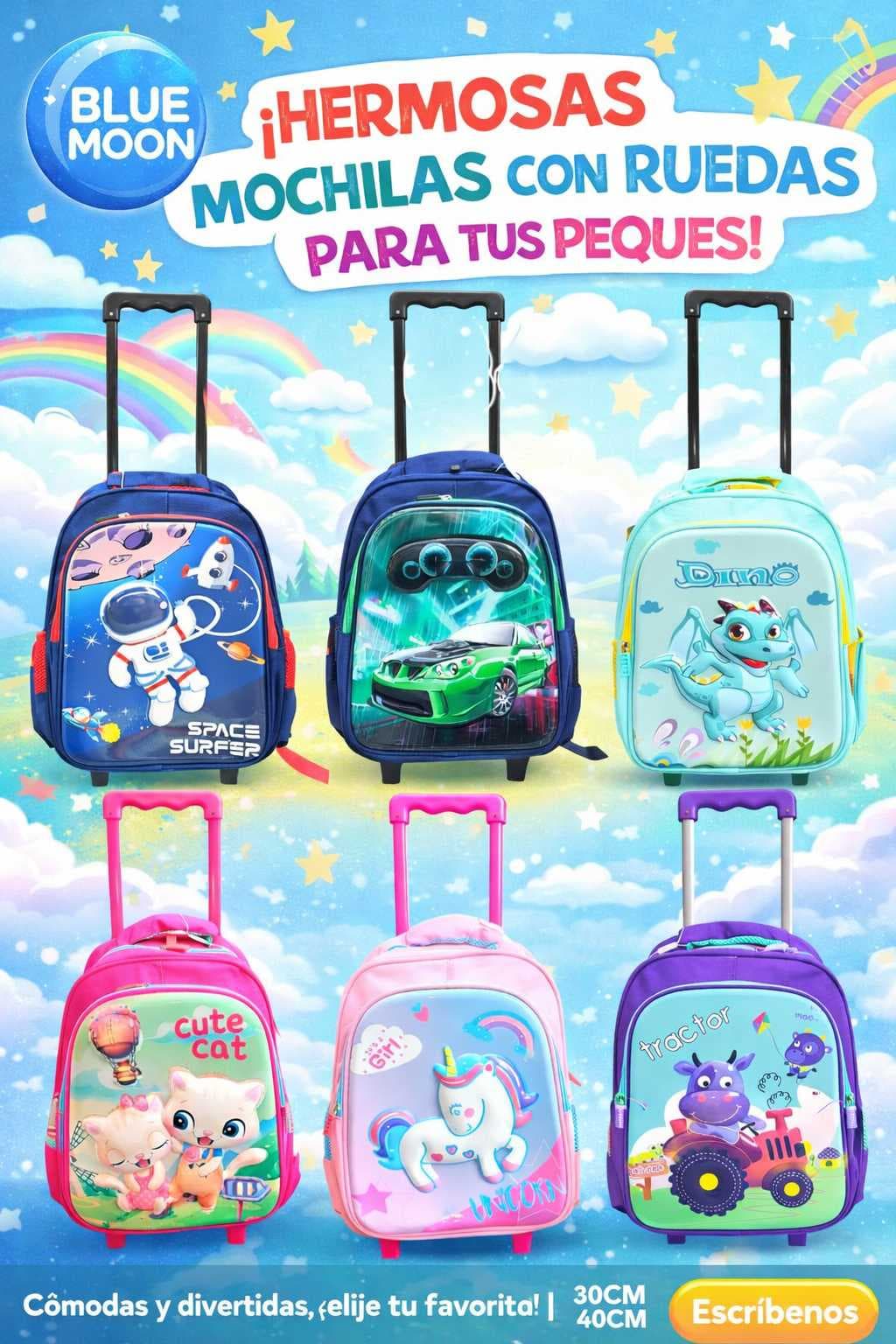 MOCHILA PREMIUM KIDS OFICIO CON RUEDAS*