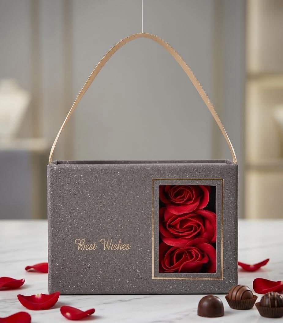 CAJAS JOYERO CON FLORES DE JABÓN