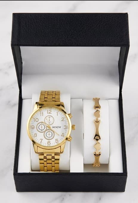 RELOJ + PULSERA MEN + CAJA A1