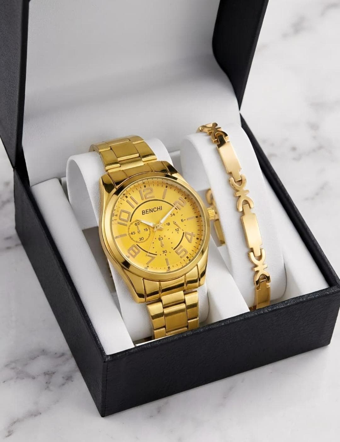 RELOJ + PULSERA MEN + CAJA A1