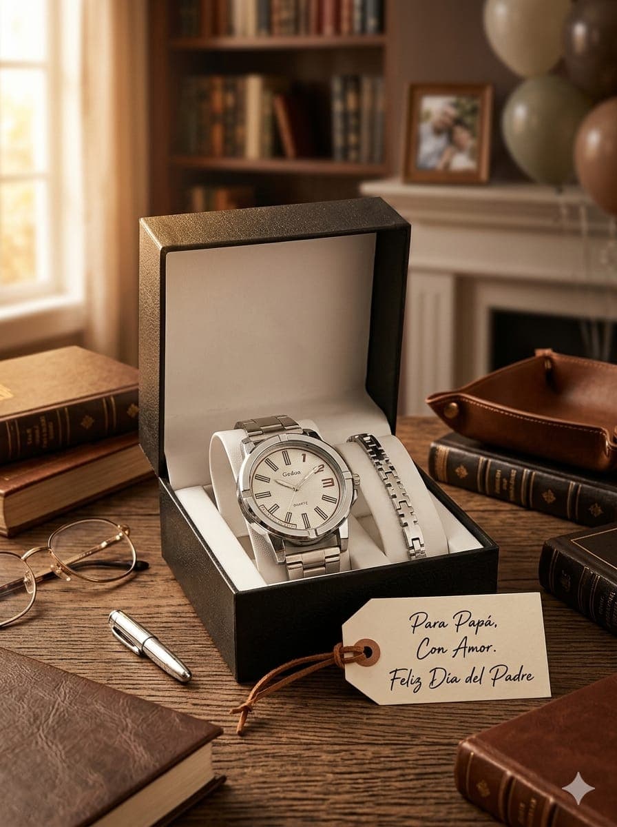 RELOJ + PULSERA MEN + CAJA A1