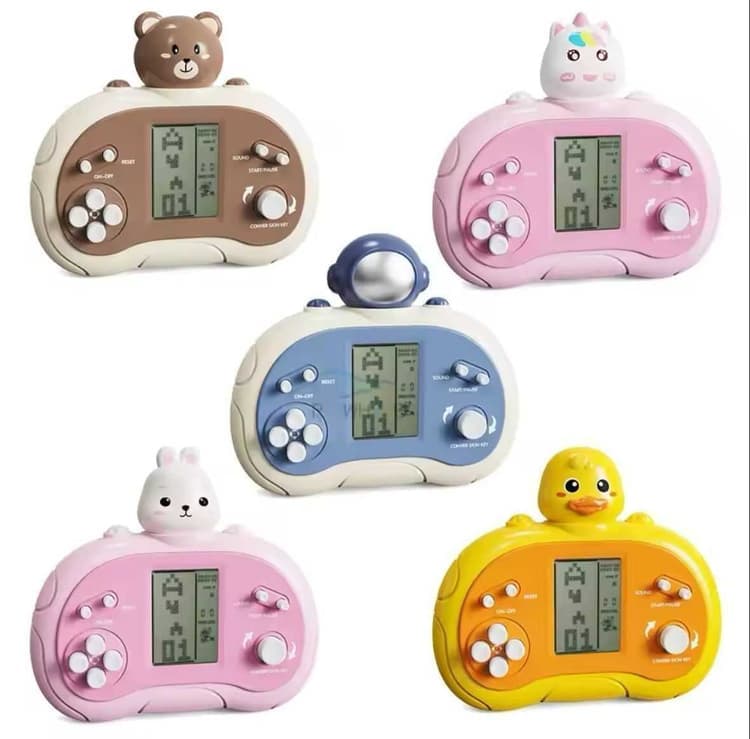 CONSOLA DE JUEGOS CLÁSICOS DE BLOQUES