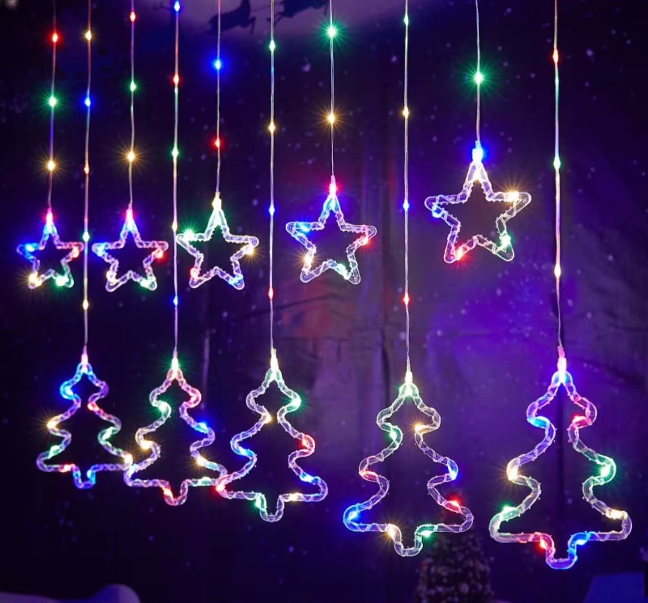 LUCES ARBOLITO CON ESTRELLA MULTICOLOR SD-248