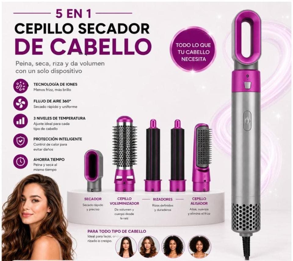 CEPILLO SECADOR 5 EN 1