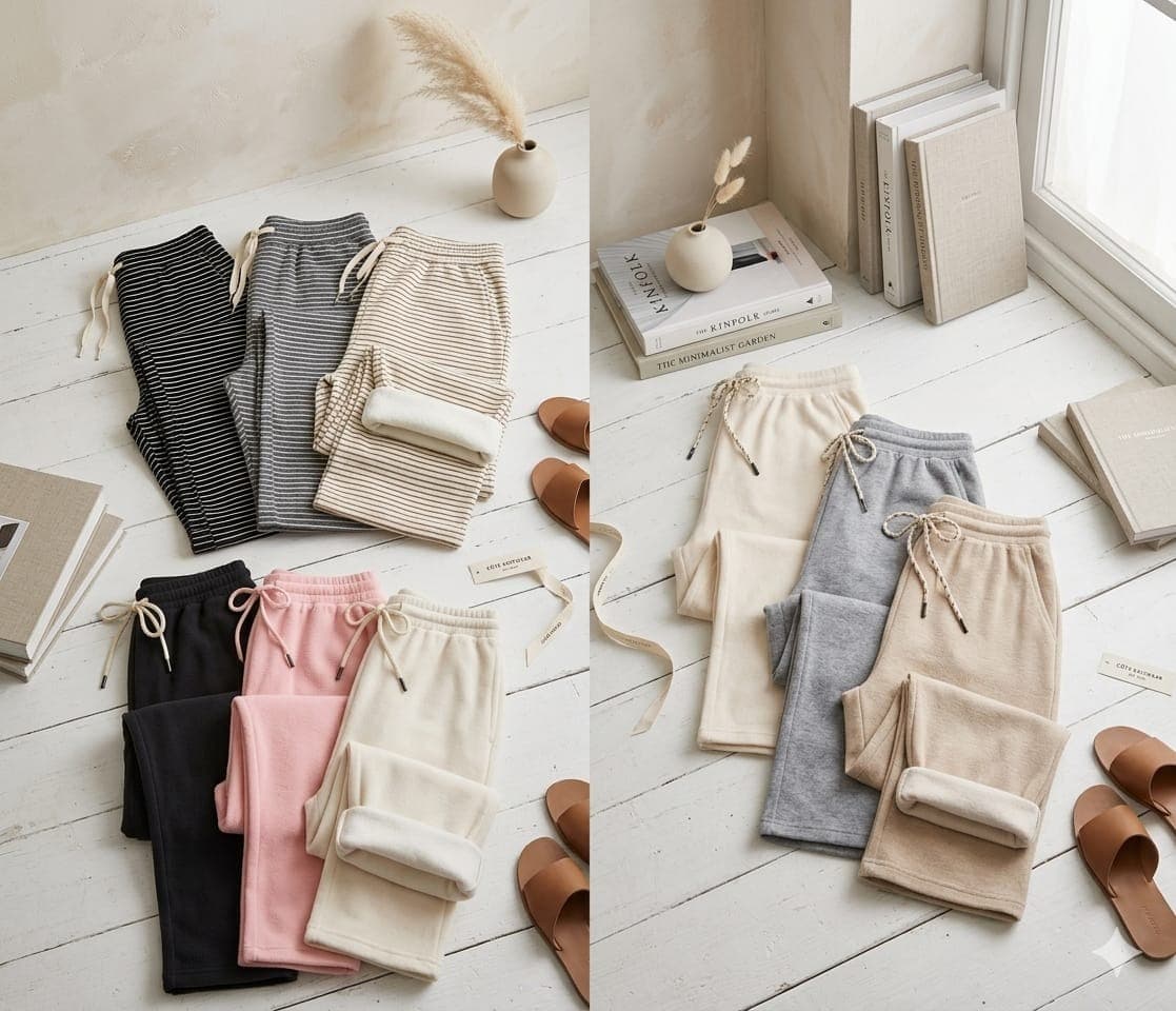 REVERSO FELPA PANTALON CORTE RECTO